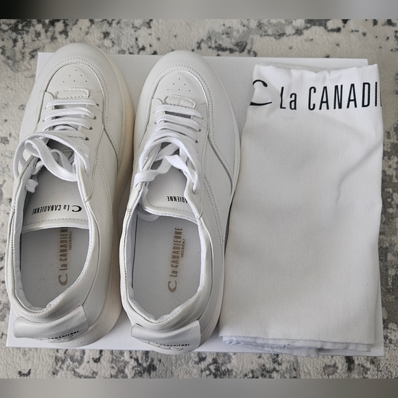 La Canadienne Brea Leather Sneaker Sz 41 NWT - Picture 4 of 8